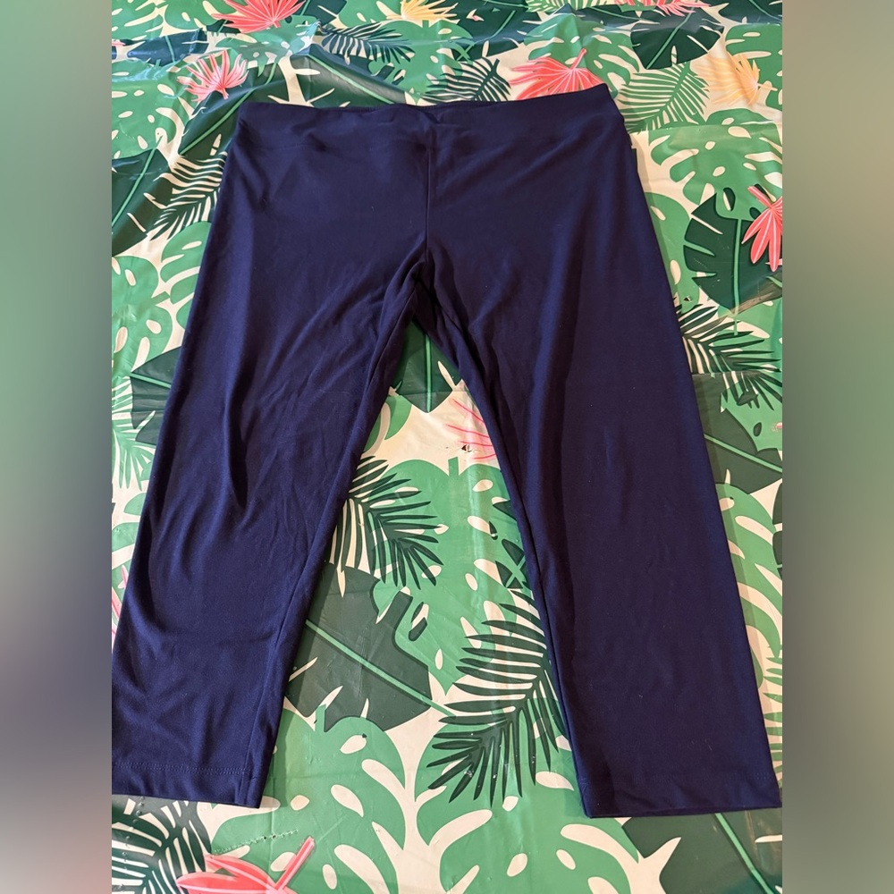 Time and Tru Navy Blue Stretch Capri Size XXL 20